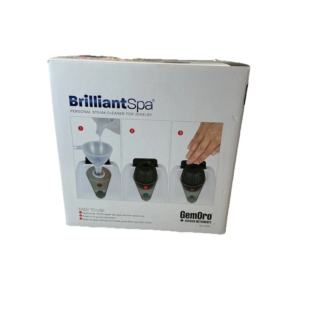 GEMORO Jewelry Steam Cleaner Brilliant Spa  TESTED WORKS‎